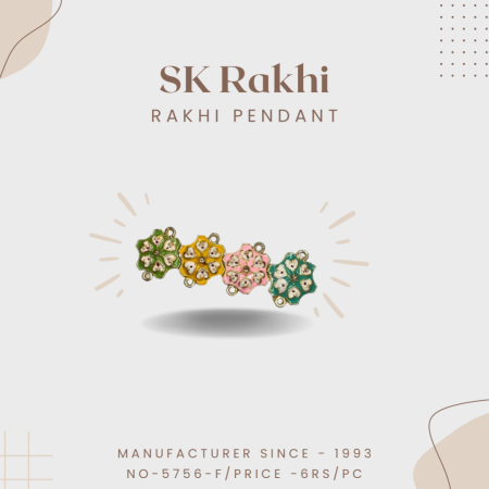 Sk-5756 | Beautiful Rakhi Pendent for Rakhi | Set of 12 Pieces |