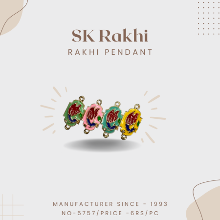 Sk-5757 | Beautiful Rakhi Pendent for Rakhi | Set of 12 Pieces |