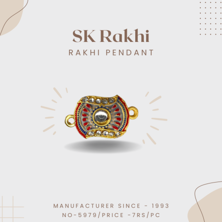 Sk-5979 | Beautiful Rakhi Pendent for Rakhi | Set of 12 Pieces |