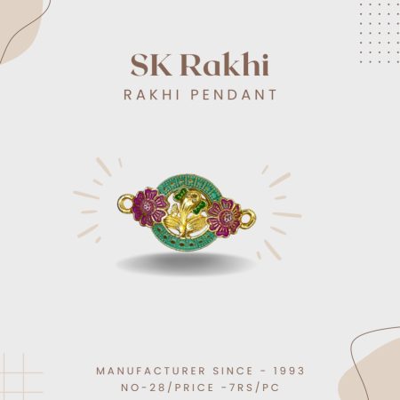 Sk-28 | Beautiful Rakhi Pendent for Rakhi | Set of 12 Pieces |