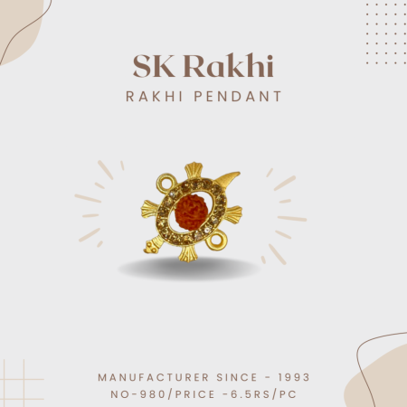 Sk-980 | Beautiful Rakhi Pendent for Rakhi | Set of 12 Pieces |