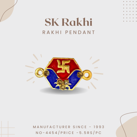 Sk-4454 | Beautiful Rakhi Pendent for Rakhi | Set of 12 Pieces |