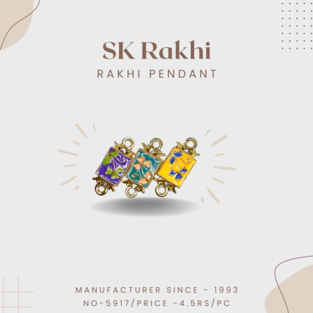 Sk-5917 | Beautiful Rakhi Pendent for Rakhi | Set of 12 Pieces |