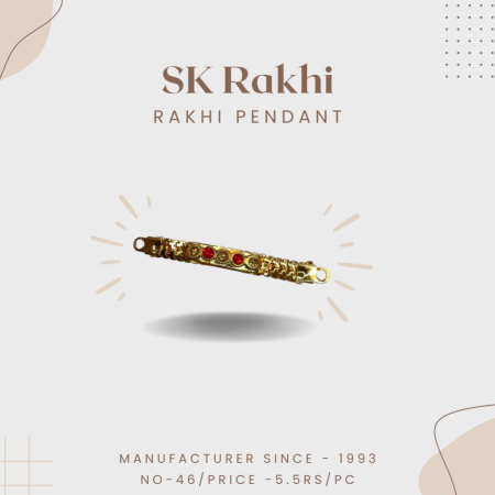 Sk-46 | Beautiful Rakhi Pendent for Rakhi | Set of 12 Pieces |