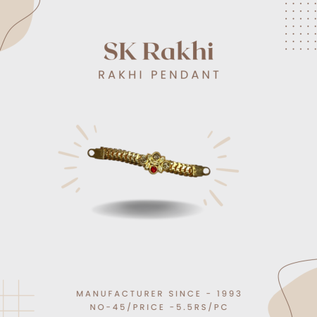 Sk-45 | Beautiful Rakhi Pendent for Rakhi | Set of 12 Pieces |