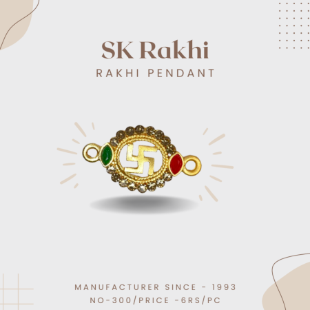 Sk-300 | Beautiful Rakhi Pendent for Rakhi | Set of 12 Pieces |