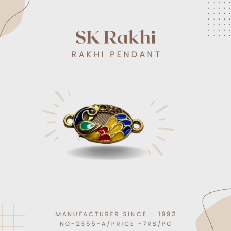 Sk-2655-A | Beautiful Rakhi Pendent for Rakhi | Set of 12 Pieces |